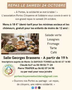 Lire la suite à propos de l’article À Portes, la solidarité se met à table !